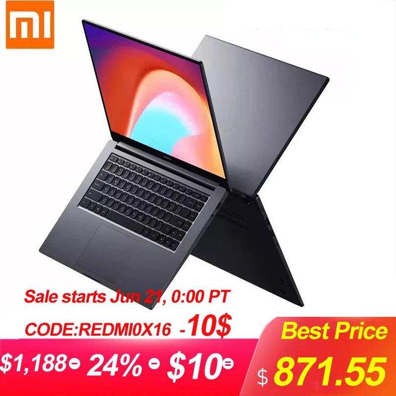Günstig Xiaomi RedmiBook 16 Laptop 16,1 Zoll AMD Ryzen Edition 5 4500U 16 8GB RAM 512GB SSD ROM Notebook Computer Grafikkarte