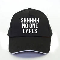 shhhh no one care women baseball cap summer fashion men women trucker caps unisex adjustable snapback hat
