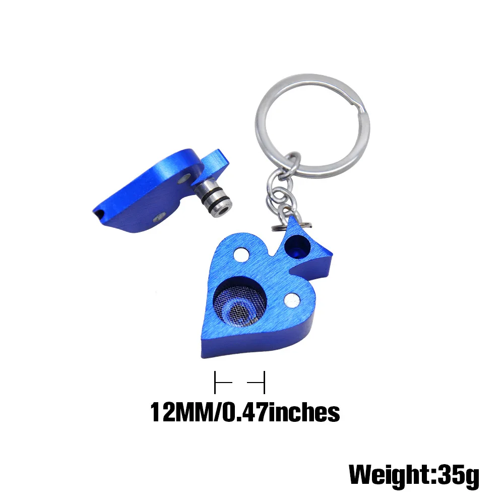 Креативная маленькая трубка персикового сердца портативная металлическая