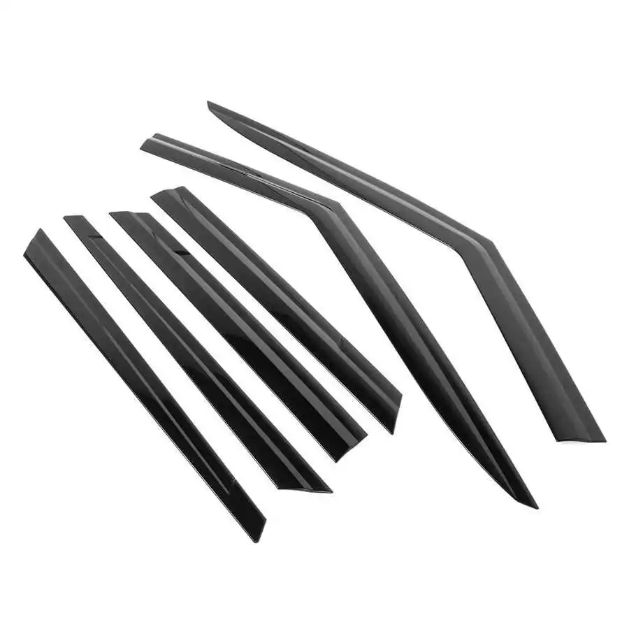 6 шт. черный оконный козырек автомобильный солнцезащитный дождевик ABS дефлектор