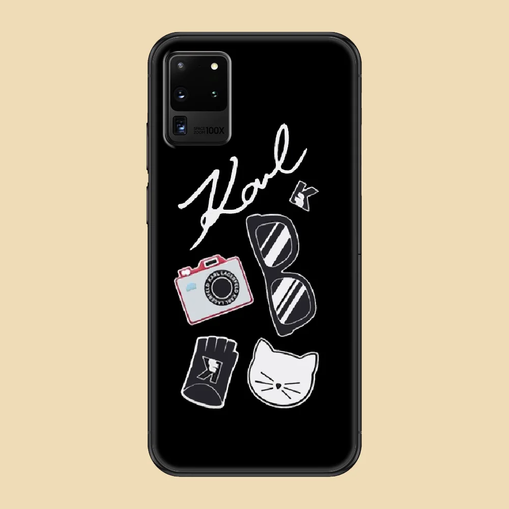 

Famous German Designer Phone case For Samsung Galaxy Note 4 8 9 10 20 S8 S9 S10 S10E S20 Plus UITRA Ultra black painting shell