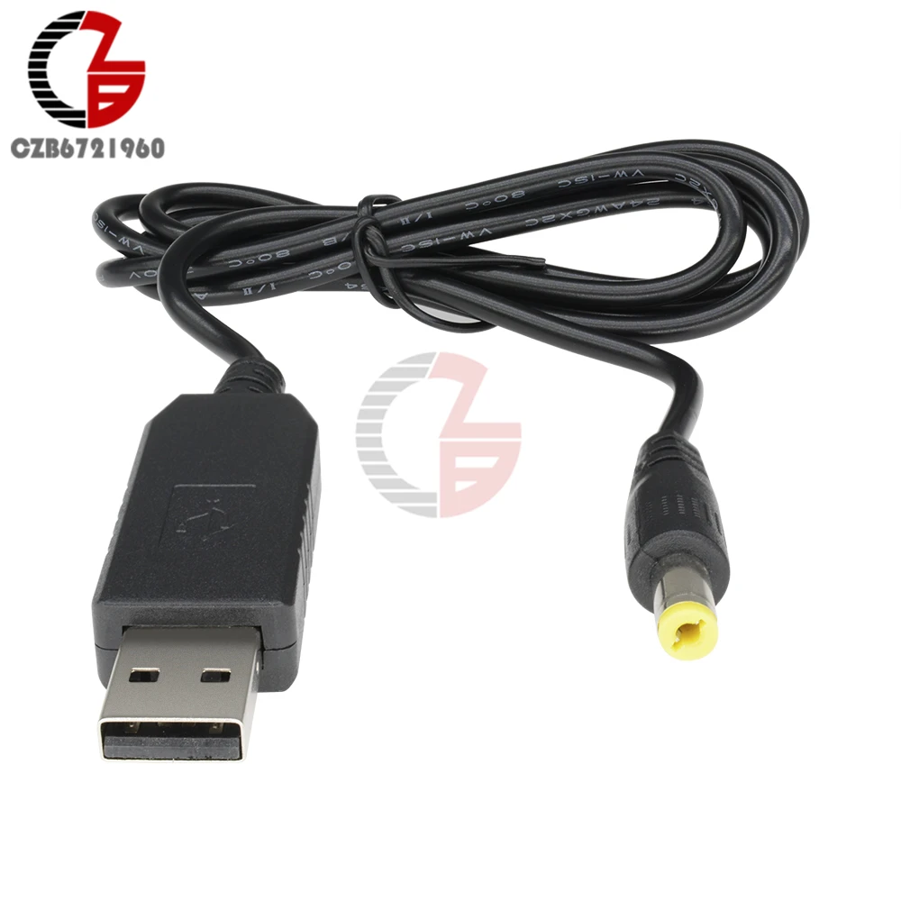 Повышающий кабель питания с USB 2 0 на DC 1x5 5 мм В 12 преобразователь в разъем зарядная