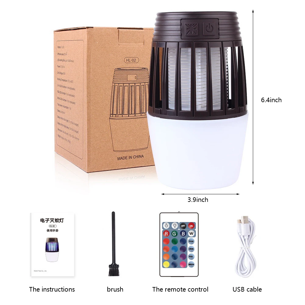 

Mosquito Killer Light USB Rechargable LED Insect Killing Lamp Electric Insect Repellent for Fly Zapper Bug Indoor Outdoor