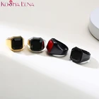 Мужское кольцо Anel, из полированной нержавеющей стали, черного цвета, ювелирное изделие цвет серебра талисман