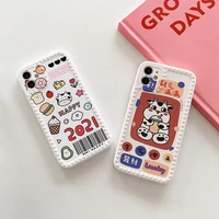 3d heart frame cartoon soft case for iphone 12 11 pro max 12mini x xs max xr 8 7 6 s plus se 2020 square phone cover case coque