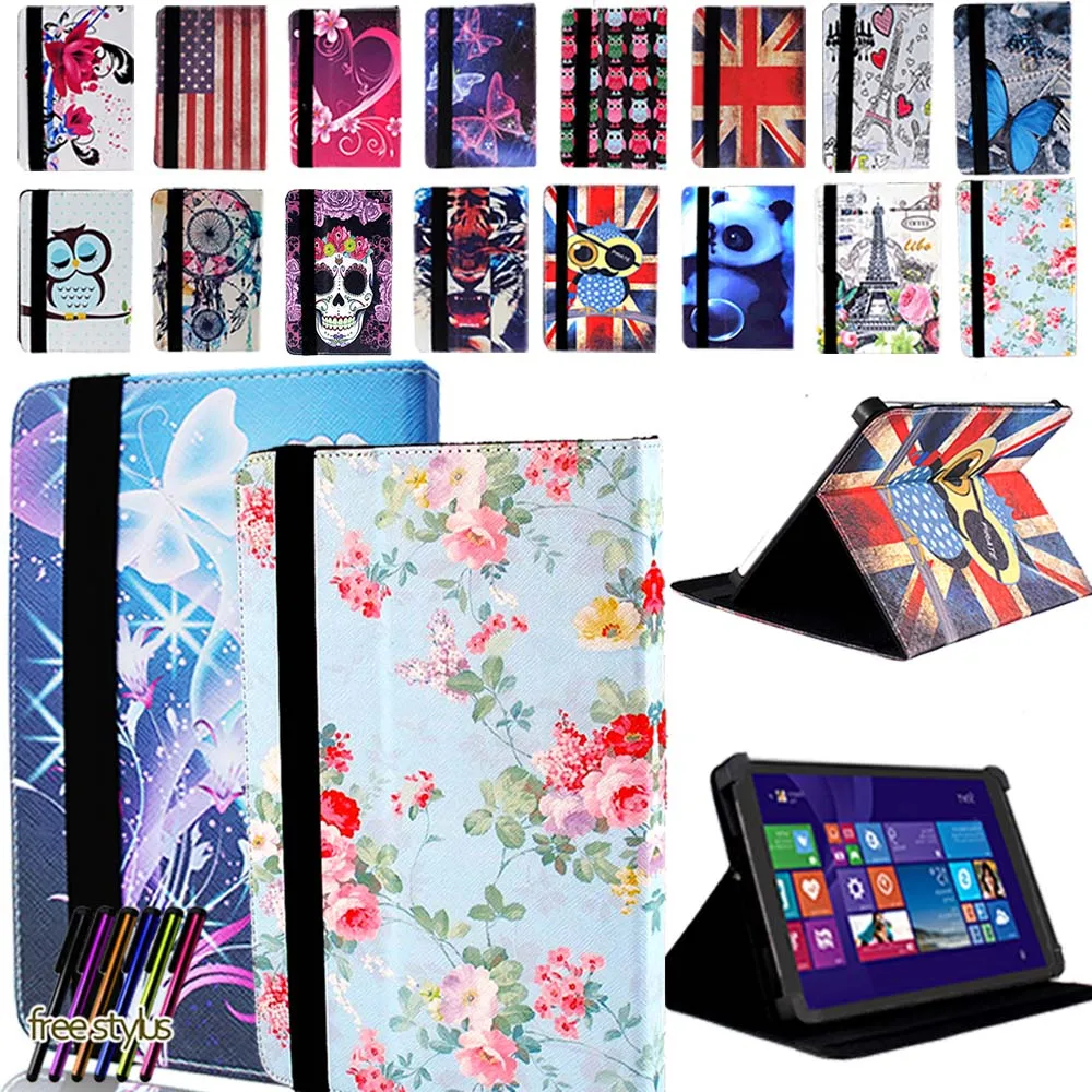 

Universal Leather Tablet Case For Argos Alba 7Inch/8Inch/10Inch Anti-Dust Tablet Four Corner Protection Stand Folding Cover Case