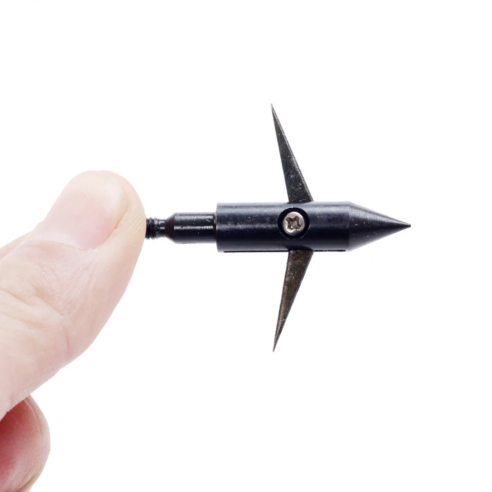 

Bow black fishing arrow outdoor target head stainless iron fish arrow general composite recurve bow replaceable accessories