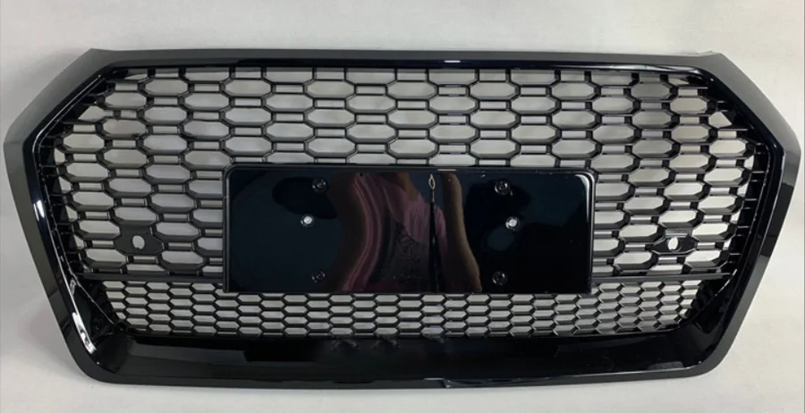 

Front Bumper Grille Front Bumper Grill Center Grille Gloss Black for Audi Q5 2018-2019 (Refit for RSQ5 Style) car accessories