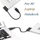 USB-адаптер для ПК 6P + 7P CD DVD Rom SATA в USB 2,0, конвертер Slimline Sata 13 Pin Sata, адаптер для ПК, ноутбука