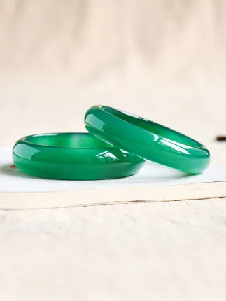 

Натуральный агат светло-зеленый 54 мм-62 мм браслет элегантный нефритовый браслет принцессы отправить маме подруге