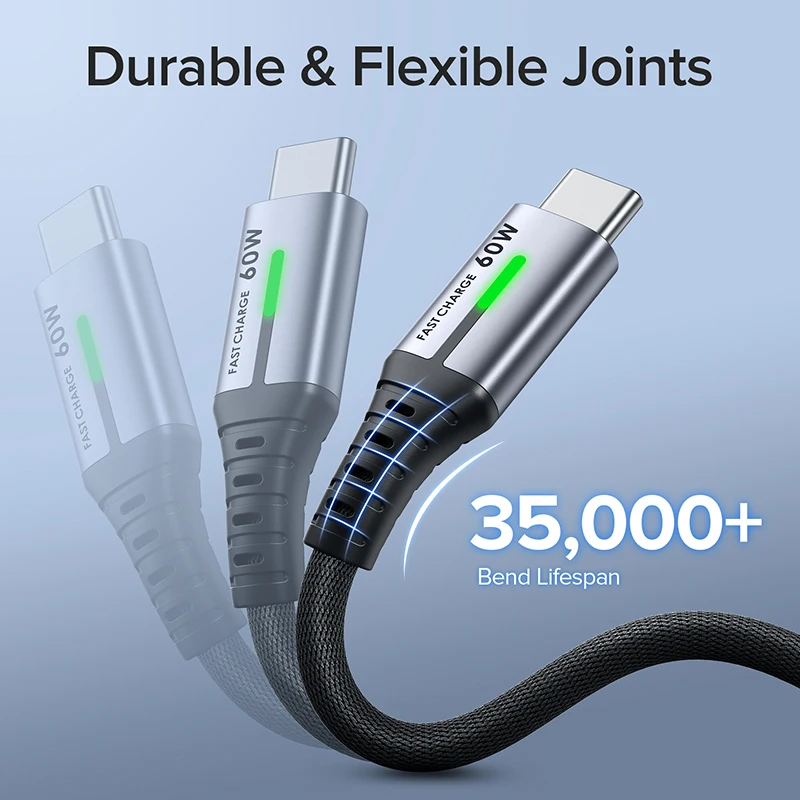 Кабель INIU PD 60 Вт USB C/USB Type C для Macbook Pro iPad Xiaomi Huawei Samsung LG One Plus | Мобильные телефоны и