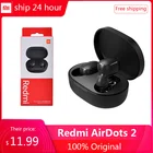 Беспроводные наушники Xiaomi Redmi AirDots 2, TWS, Bluetooth 5,0, шумоподавление, микрофон, управление ии, наушники Xiaom AirDots S Box