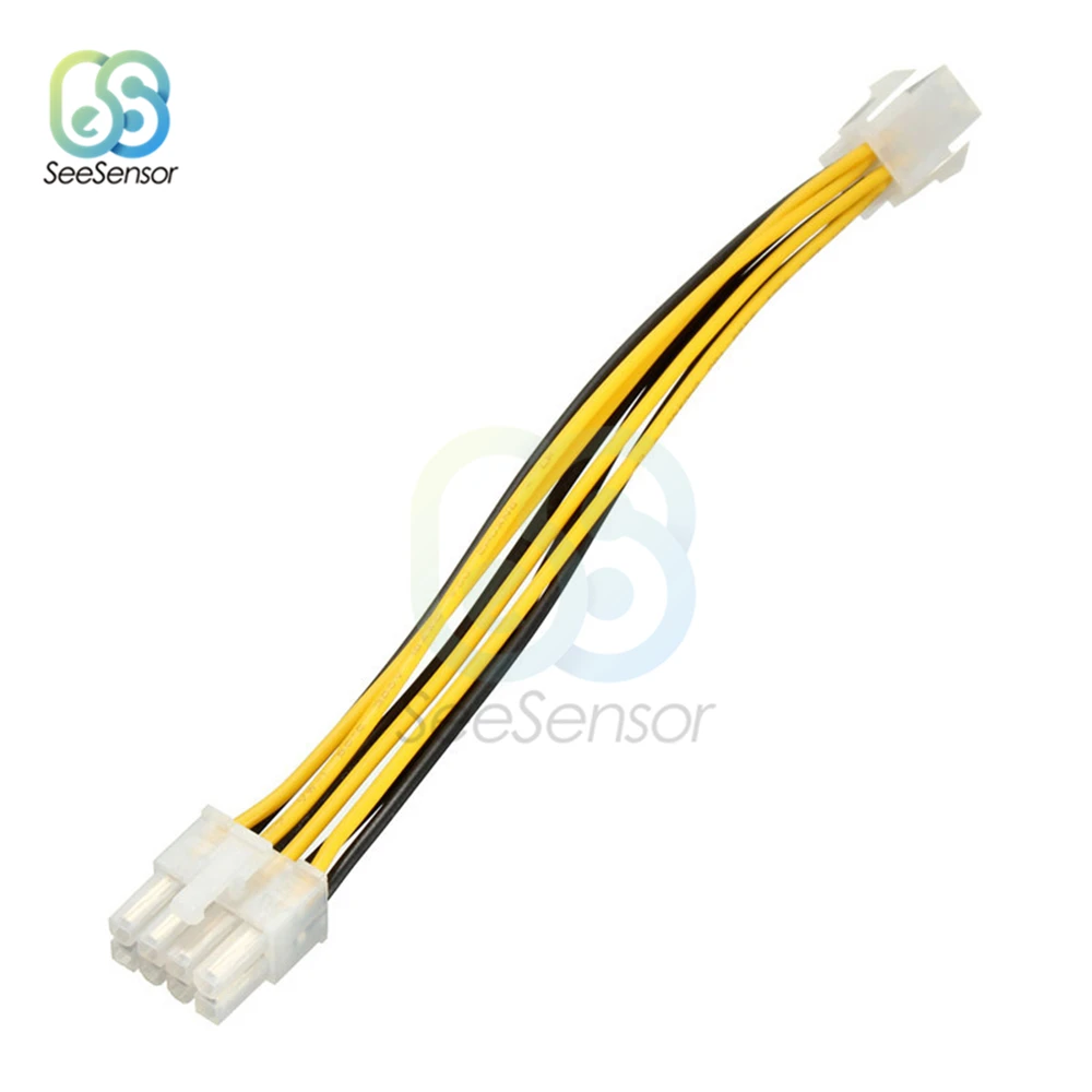 4 Pin Female to 8 Pin Male 6 Pin Female to 6 Pin Male EPS разъем кабельного шнура адаптер PC источник питания ЦП удлинитель