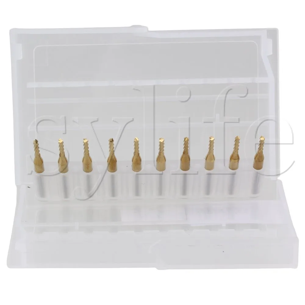 

3.175mm Coated Titanium Carbide Engraving End Mill Bits for Rotary Burrs