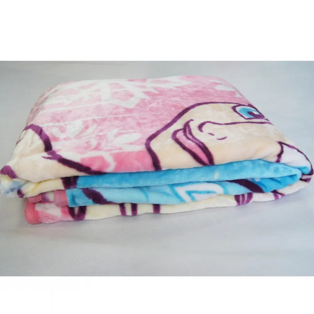 Теплое Флисовое одеяло для девочек розовое из мультфильма Холодное сердце Эльза