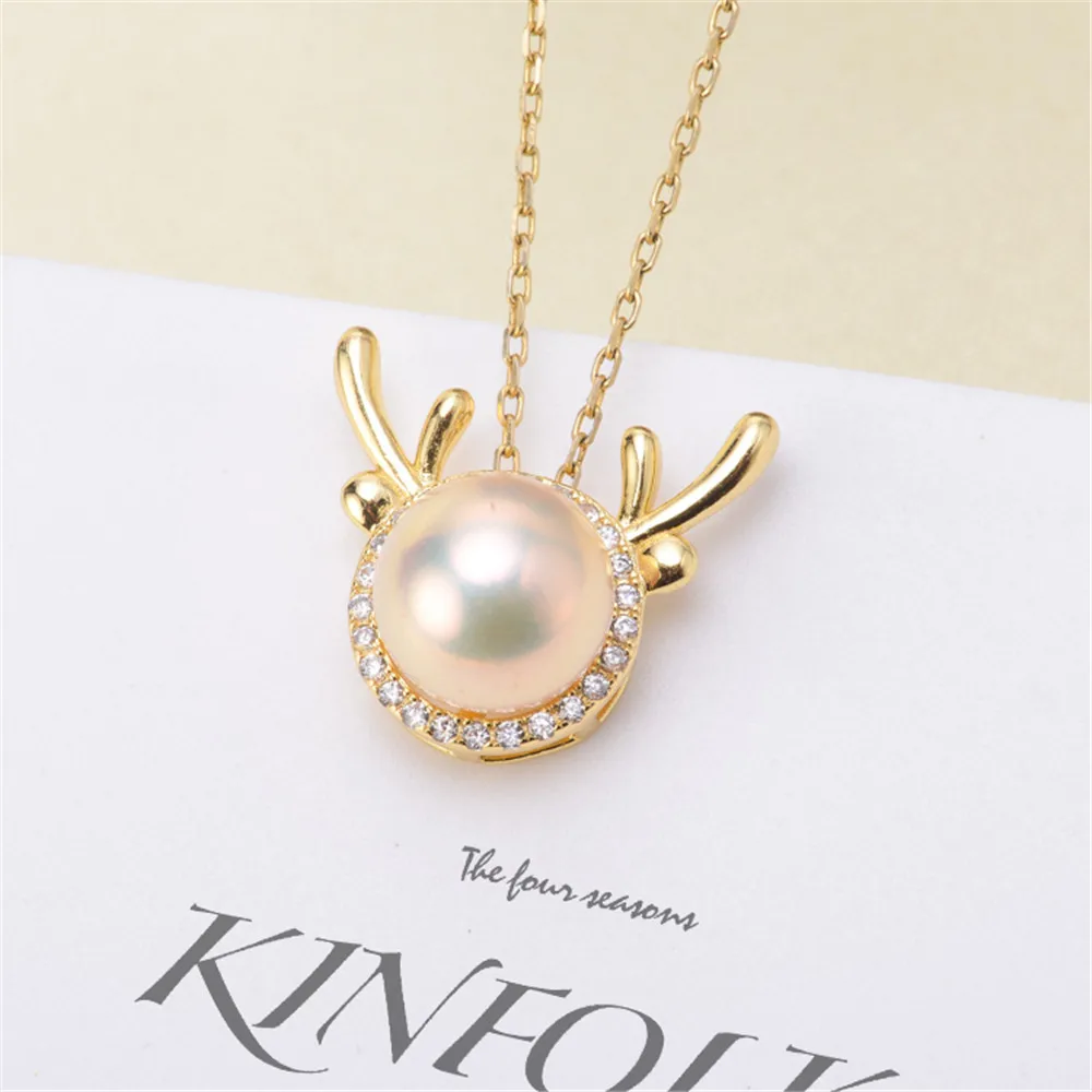 

DIY Pendant base connection Discovery of Jewelry Making Only Pendant Fitting S925 Sterling silver , No Pearl No Chain