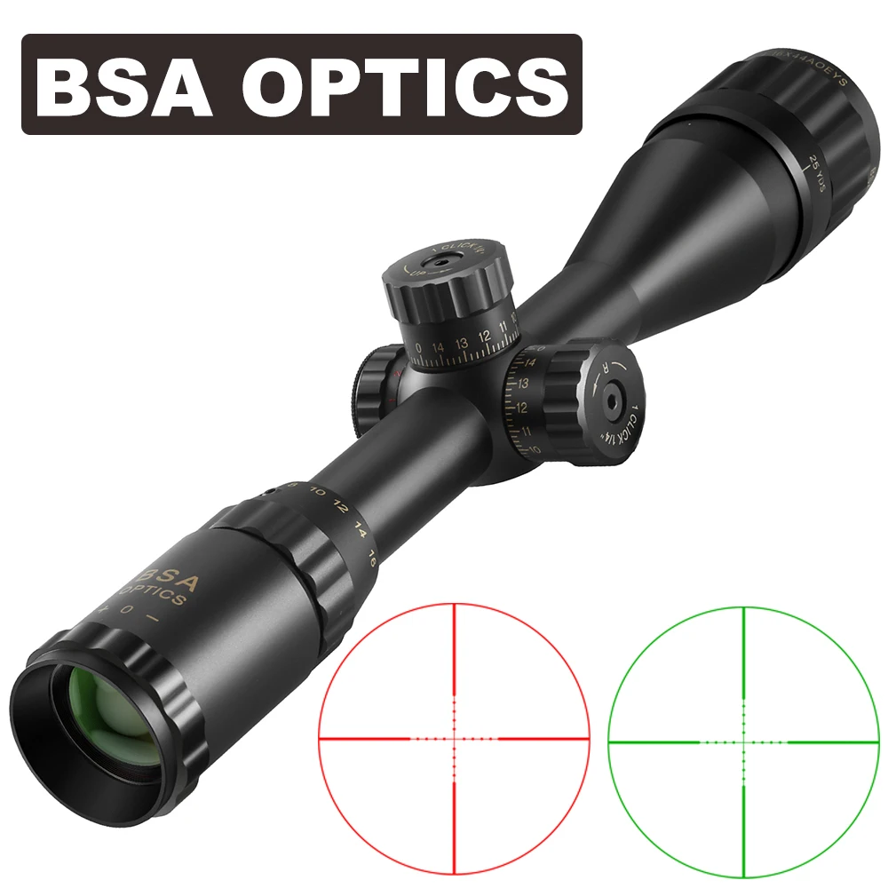 Оптический прицел BSA OPTICS 4-16x44 ST Регулируемый оптический с зеленым и красным