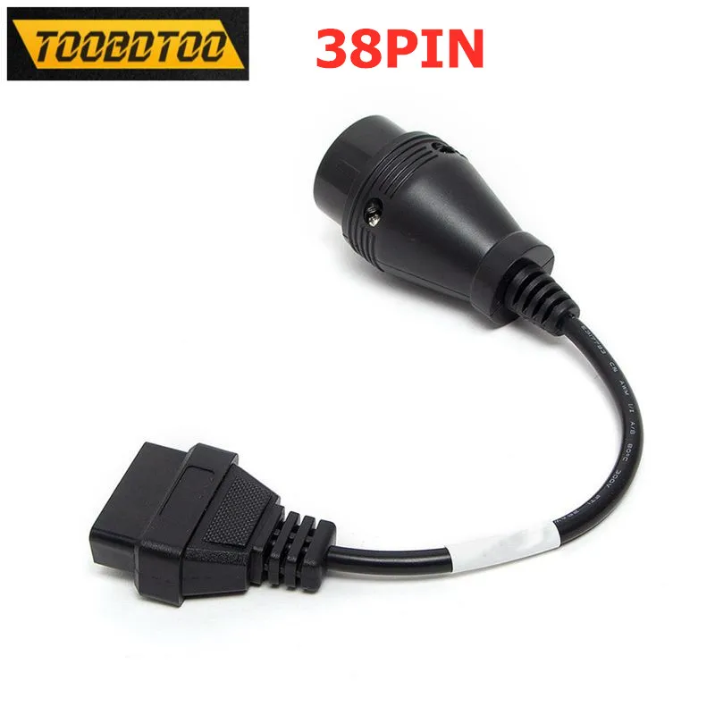 Лучшая цена диагностический адаптер для IVECO 38PIN to OBD OBD2 16Pin femalе грузовиков