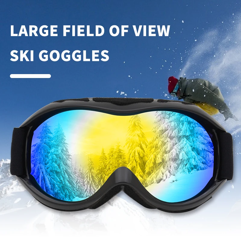 

Ski Goggles Double UV400 Anti-fog Skis Cross-country Outdoor Sports Equipment Snow Goggles Hiking Biking Goggles Masks Glasses