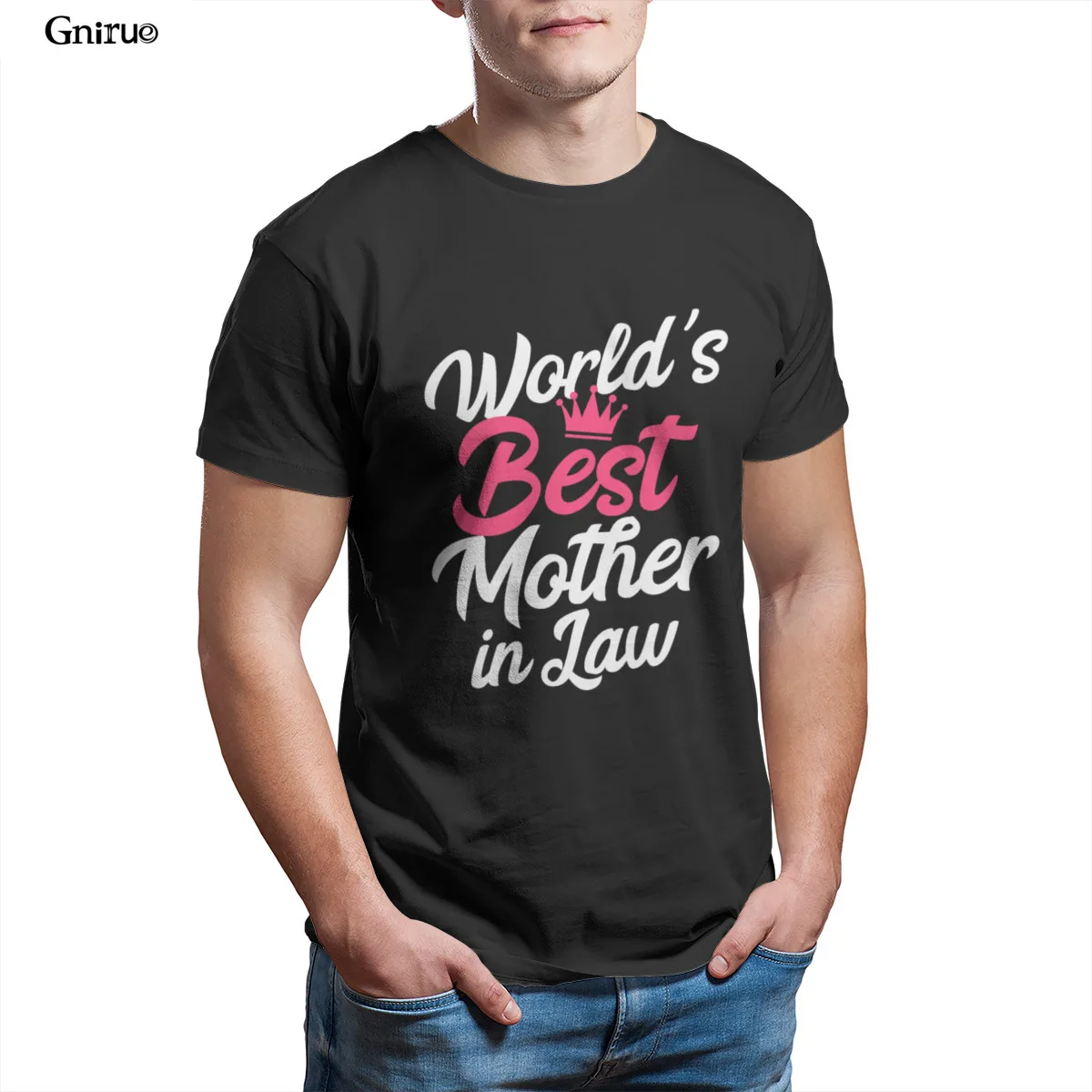 

Wholesale Best Mother In Law Mens Ringer T-Shirt Fashion Red Funny Vintage Japanese Style Male Clothing 86633
