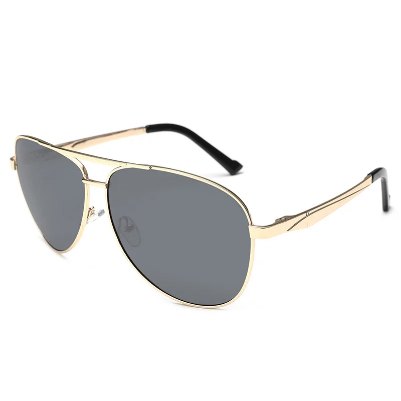 Мужские поляризационные солнцезащитные очки большие пилотные для мужчин