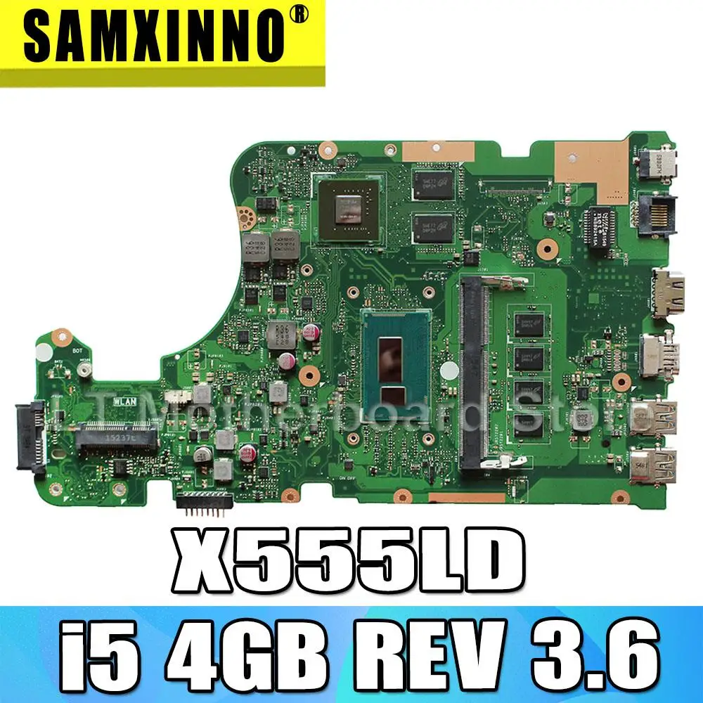

X555LD материнская плата i5 4 Гб REV 3,6 для For Asus X555LP X555L F555L K555L W591L материнская плата для ноутбука X555LD материнская плата X555LD материнская плата