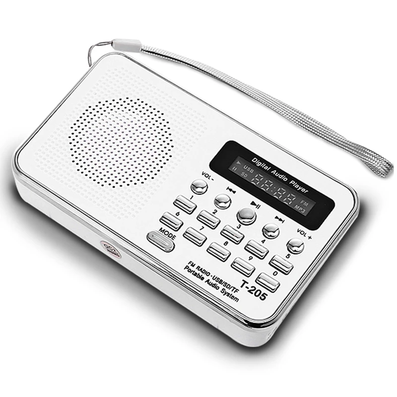 Популярный портативный мини Am Fm радио стерео динамик Поддержка Sd/Tf карты с Usb |