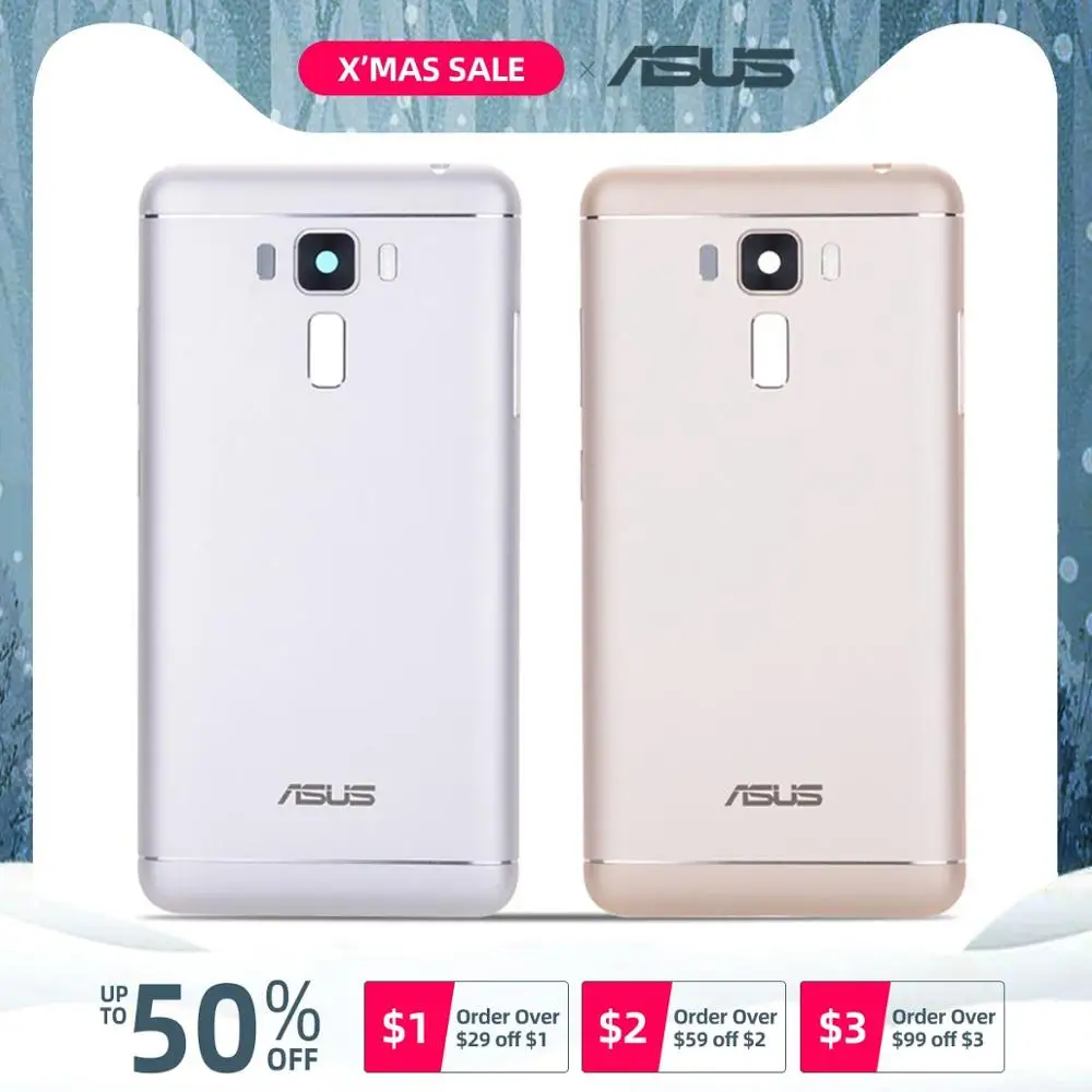 Задняя крышка для ASUS Zenfone 3 Laser ZC551KL на батареючасти золотой