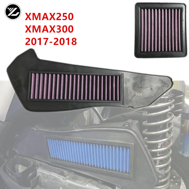 

2Pcs Motorcycle Part Air Filter Air Intake Cleaner Engine Protect Air Cleaner Filter for Yamaha XMAX 250 300 X MAX 300