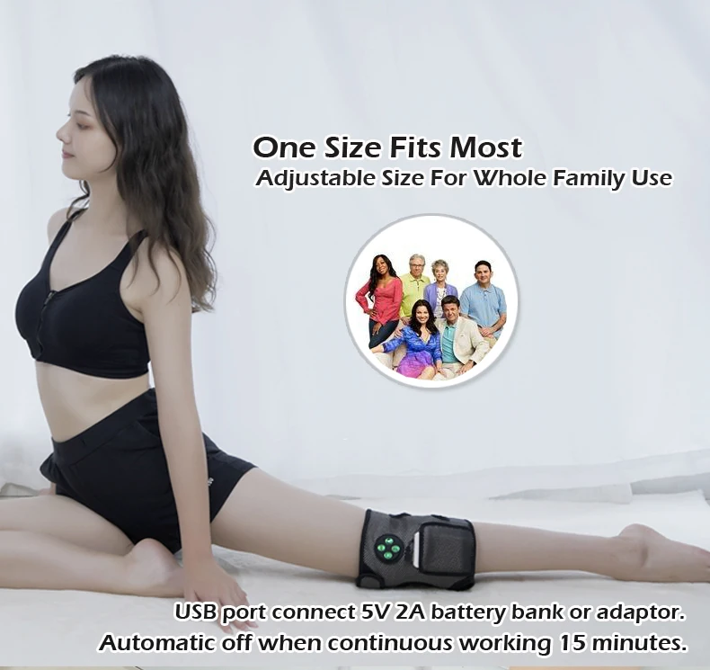 

BIOSKIN Electric Knee Air Massager Vibration Heating Joint Physiotherapy Wrap Knee Treatment