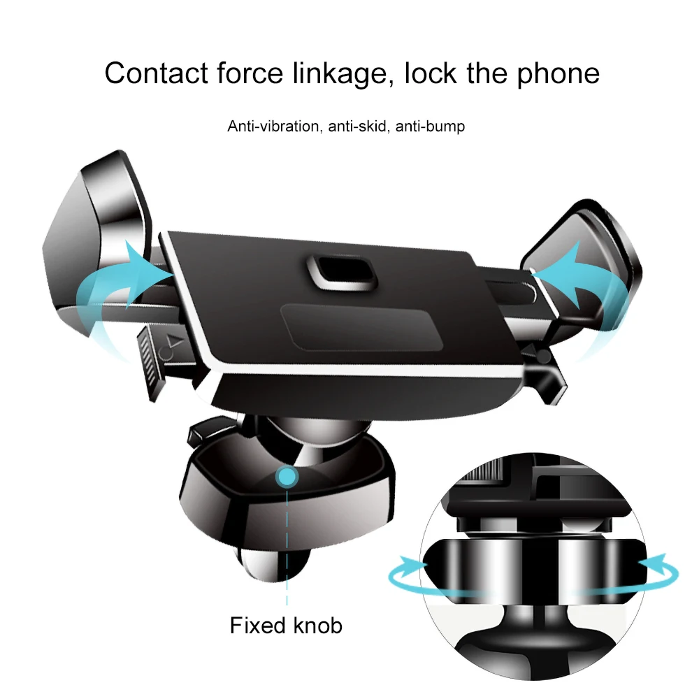 Автоматический зажимной держатель для телефона с вентиляционным отверстием iPhone