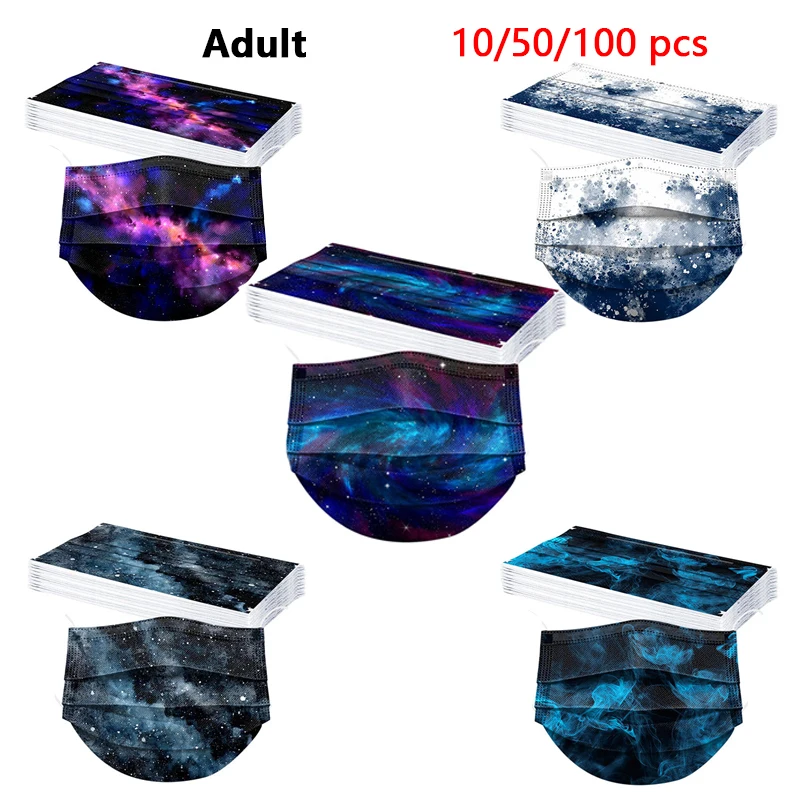 

Маска хирургическая одноразовая трехслойная с фильтром, 10/50/100 шт.