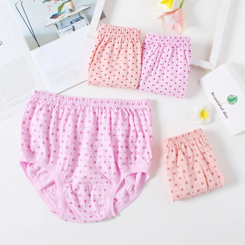 

Plus Size Women's Panties Soft Cotton Comfortable Ladies Underwear Elastic High Waist Underpants Female New