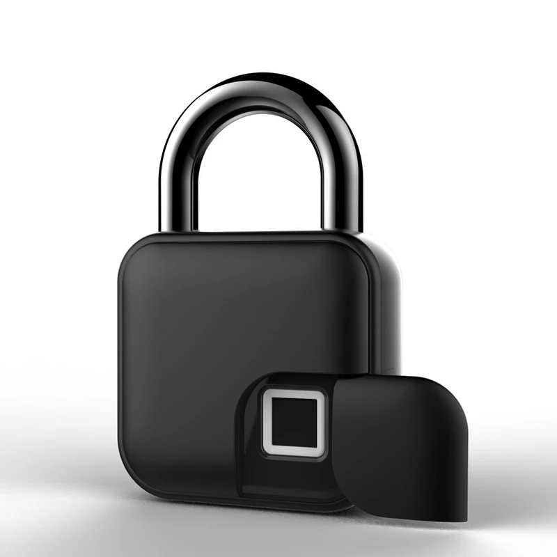 USB Smart Fingerprint Lock with Cover Rechargeable IP65 Waterproof Avoid Cloning for Locker Door Luggage Backpack | Безопасность и
