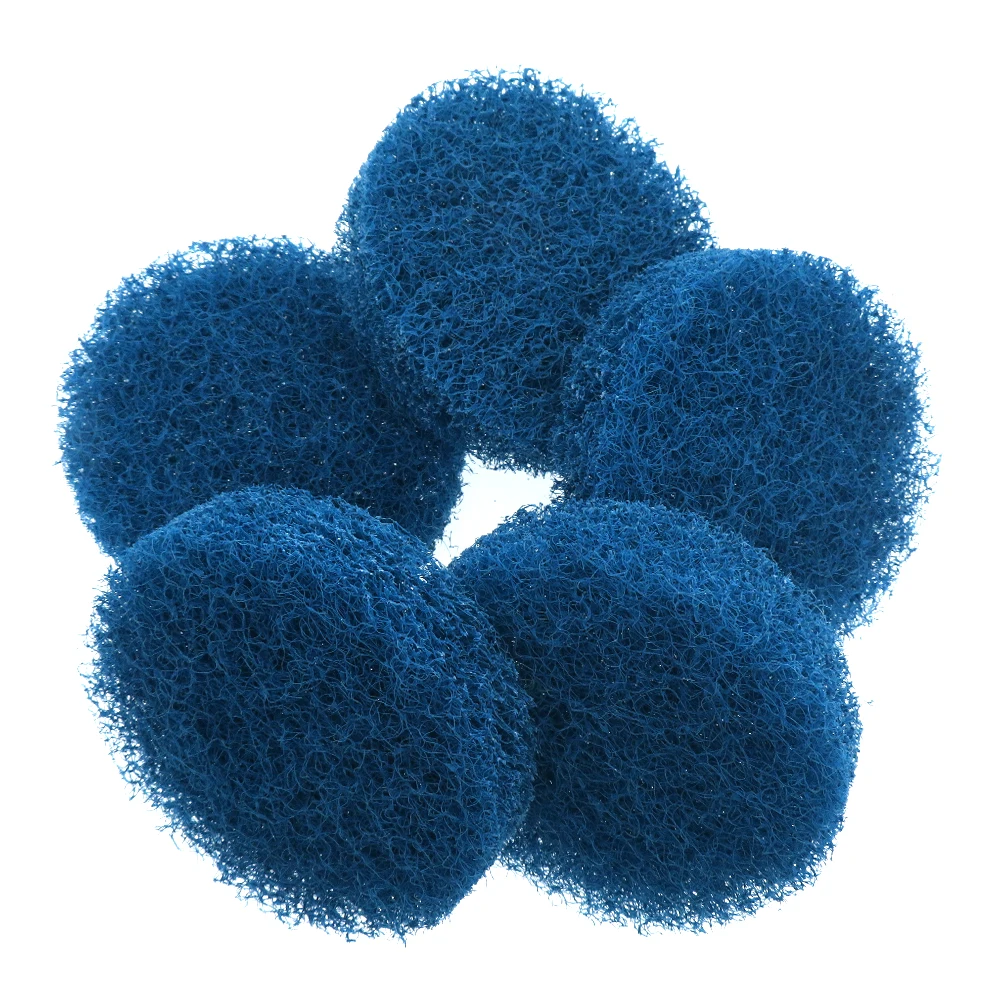5Pcs 4Inch 100MM Blue Polishing Sponge Buffing  Cleaning Kit Scouring  Scrub Pads Compound Auto Polisher  Kitchen Bathroom Car