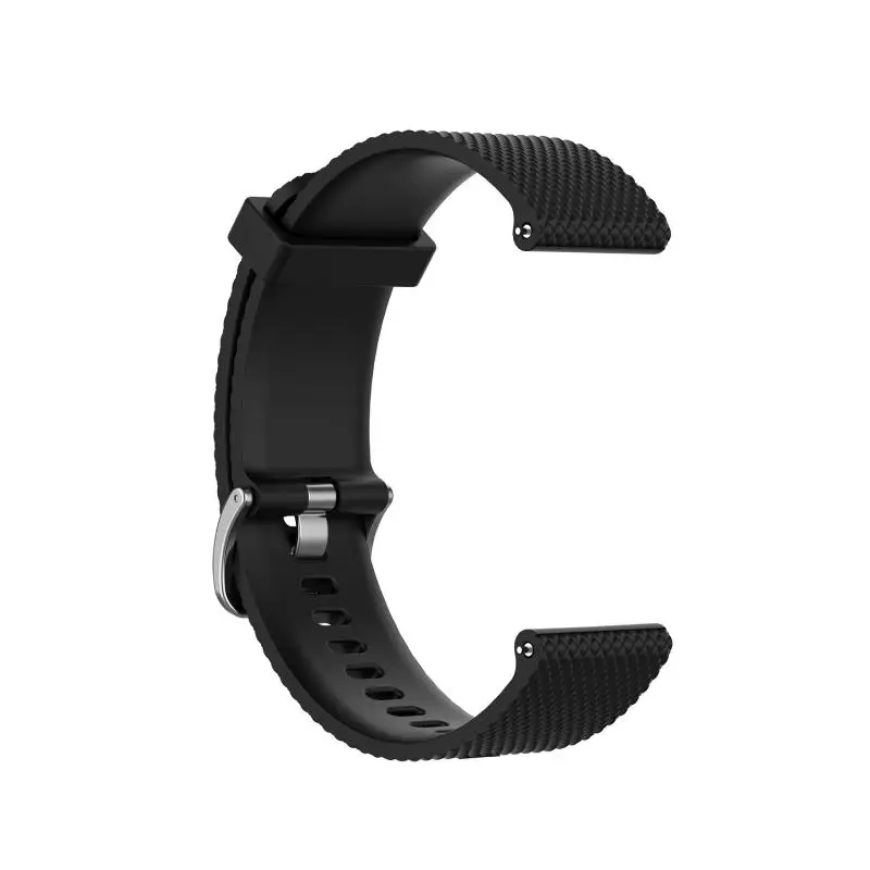 

For Garmin Vivoactive 4S Code 18MM Width Texture Sports Silicone Strap Smart Accessories Replace WatchBand Wrist Strap