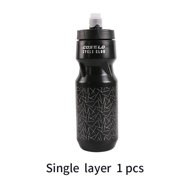 black 710ml Costelo Велоспорт клуб Велоспорт велосипед бутылки для воды бутылка для воды для спорта на открытом воздухе, 710 мл фляга прессования Rapha бутылка для воды - Цвет: black 710ml