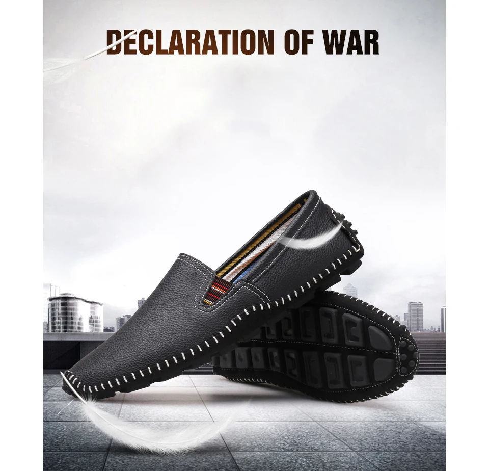 Romмедаль/мужские лоферы из натуральной кожи; мокасины; однотонная резиновая подошва; обувь для отдыха; обувь для вождения и прогулок; Повседневная обувь в британском стиле