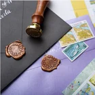 3DRetro печать с буквами и воском, набор печати с алфавитом и деревянным воском, сменная Медная головка, инструмент для запечатывания, постдекор