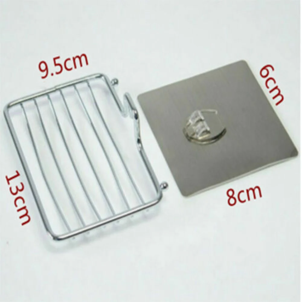 

Wall Suction Cup Bathroom Shower Stainless Steel Soap Dishes Holder