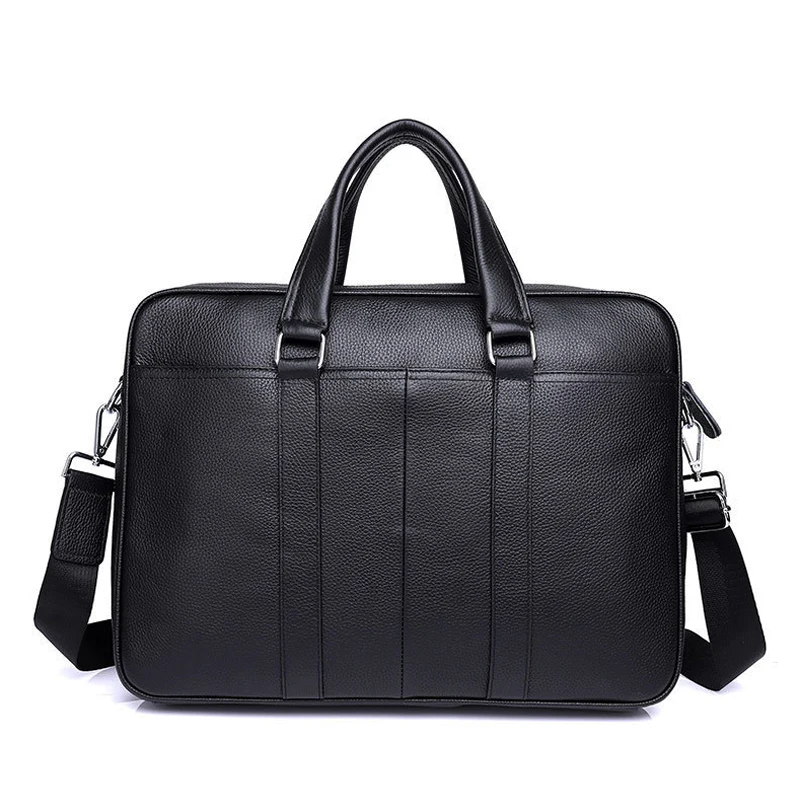 Мужской портфель из натуральной воловьей кожи Роскошный деловой мессенджер на