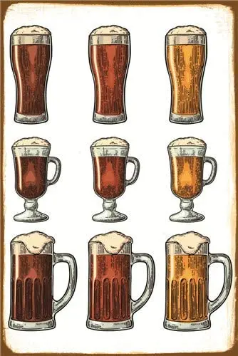 

Drink Beer Alcohol Cold Lager Countryside Vintage Retro Tin Signs