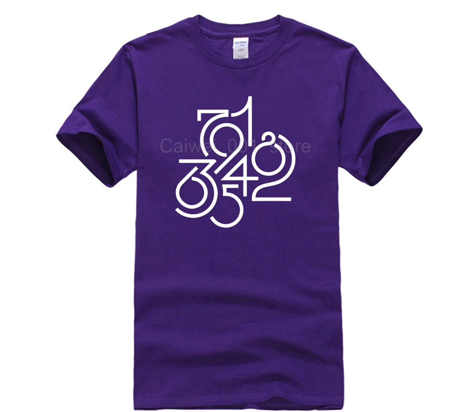 

100% Cotton Men's Cool Short Sleeve T Shirt numeric t shirt casual o neck loose summer T shirt for men