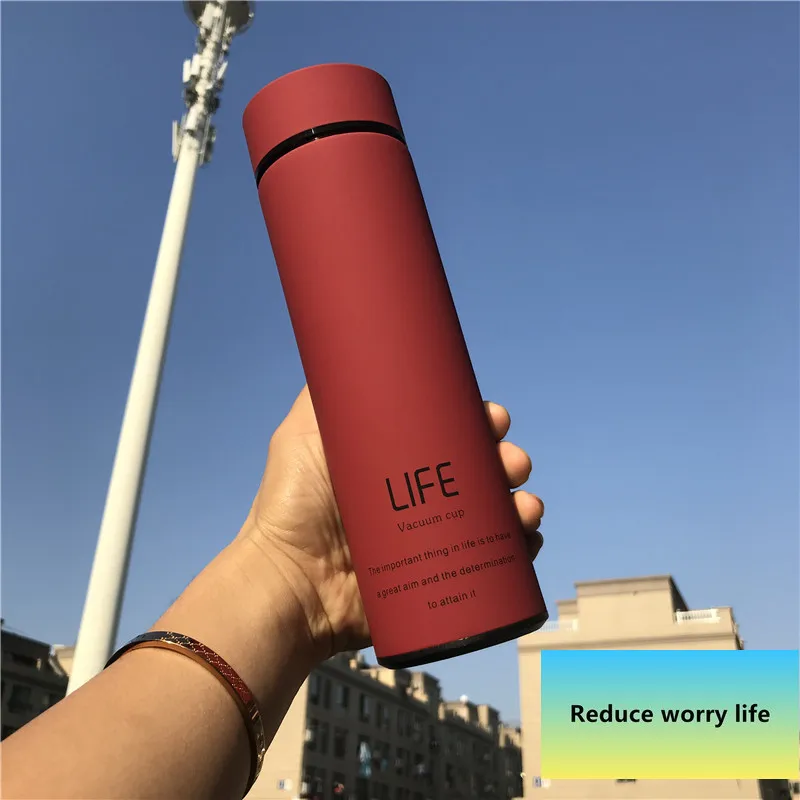 500 мл Термос для горячей воды чай вакуумная колба с фильтром из нержавеющей стали