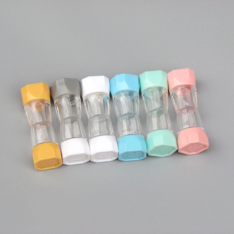 1 Pcs Lot Colored Contact Lenses Case Cute Contact Lens Case for Eyes Contacts Travel Kit Holder Contacts Container Box