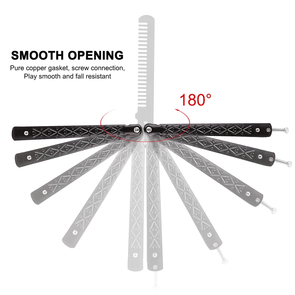 Складная расческа-бабочка из нержавеющей стали 1 шт. | Красота и здоровье