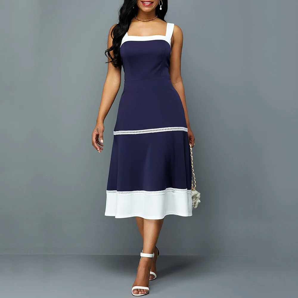 Летние офисные женские элегантные винтажные платья в африканском стиле размера