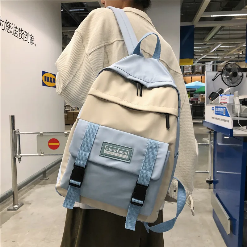 Женские нейлоновые рюкзаки яркие цвета водонепроницаемые школьные сумки для