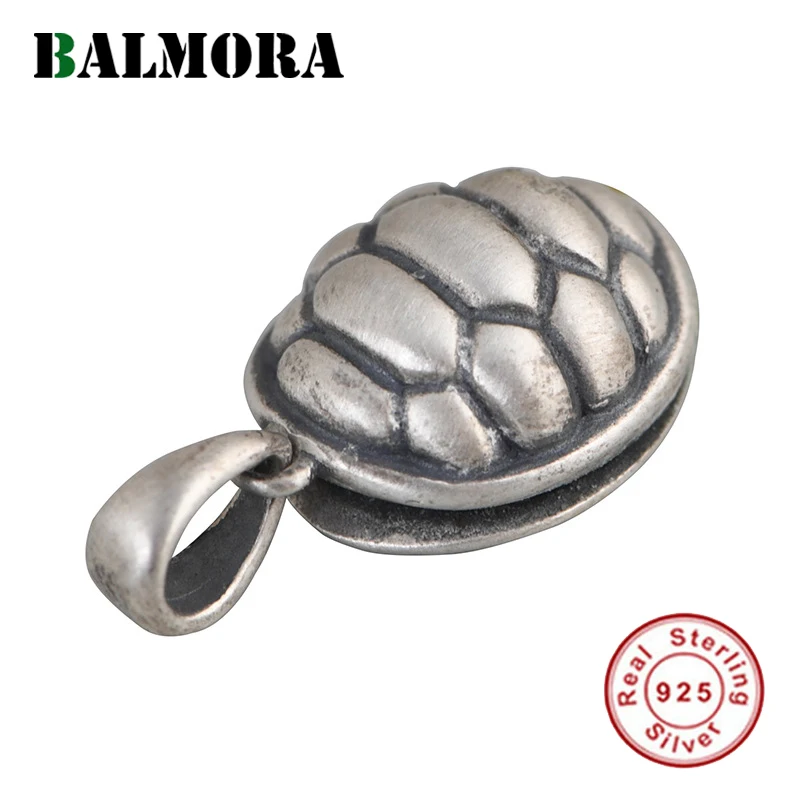 BALMORA 100% 925 Серебряная подвеска черепаха аксессуары для мужчин и женщин в