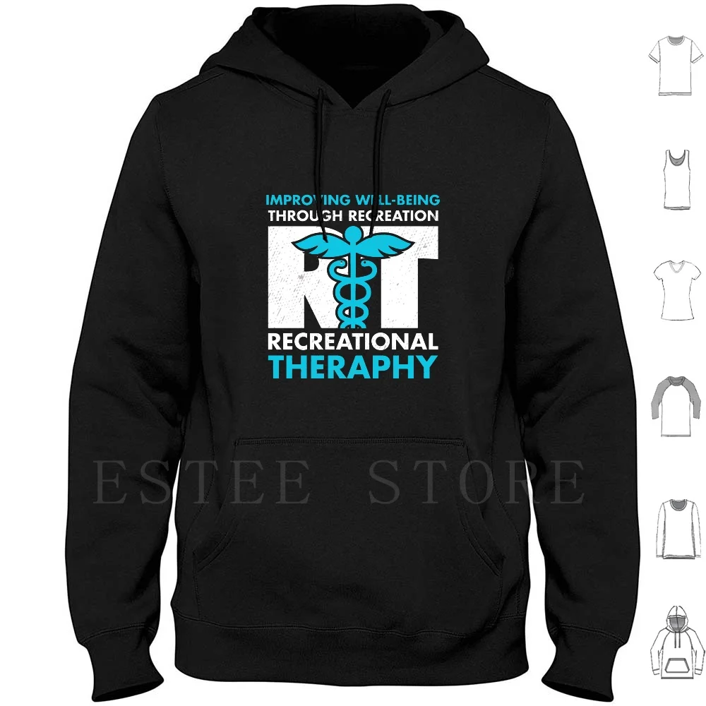 

Therapeutic Recreation Recreational Therapy Month Hoodies Recreation Nurse Professional Massage Chiropractor